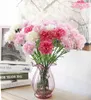 11 pcs/lot 50 cm 6 couleurs carntion soie décorative fleur artificielle pour la fête des mères cadeau et bureau à domicile fête hôtel décoration