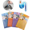 12PCS Sani Pipeline Cozinha WC Banheira descontaminação Rod Varas esgoto limpeza desinfetante Unscented Housekeeping organizat GGE2207