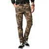 Womint New Men Fashion Wojskowy Cargo Wojski Spodnie Slim Regualr Proste Fit Bawełna Multi Color Camouflage Green Yellow V7A1P015 201110