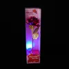 24k guldfolie Galaxy Rose Present Party Rainbow Artificial Färgglada blommor Rose Gift för Kvinnor Valentine Mor Födelsedag Thanksgiving Day
