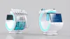 Интеллектуальная машина Hydra Smart Ice Blue Hydro Dermabrasion Microdermabrasion RF Очистка кожи CO2 Bubble отбеливающий спа -салон использование салона