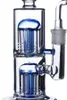 독특한 봉 Recycler Oil Rigs Hookahs Glass Water Bongs 연기 파이프 암 트리 Perc Dab Rigs With 14m banger