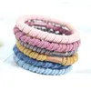 10st koreanska färgglada hög elastiska gummiband kvinnor tjejer rep starka gummi scrunchies hår tillbehör huvudbonader