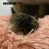 Anti Lęka Pies Łóżko Zmywalny Długi Pluszowy Hodowla Głębokie Sleep Cat House Velvet Mats Sofa Do Comfy Calming Pet Bed1