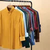 Nieuwe Oversize 7XL Corduroy Heren Shirts Man Lange Mouw Regelmatige Fit Cardigan Homme Jurk Shirt voor Mannen Camisas Masculina Shirt G0105