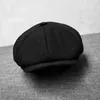 Baretten 2021 zwart grijs wol hoed man sboy caps visbone tweed warme winter achthoekige mannelijke vrouwelijke Gatsby retro platte blm081