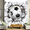 3D كرة القدم للجدران الرياضة خلفية جدارية غرفة المعيشة أريكة غرفة النوم لكرة القدم TV خلفية مخصصة أي حجم ستريت