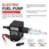 Universal 12V Electronic Inline Fuel Pump 4-7PSI High Pressure 90LPH Gas Petrol Diesel Compatible 40104 40106 40107 P502 PQY-HEP04/05