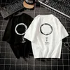 2019 Creatieve Gedrukt T-shirt Harajuku T-shirt Mannen Streetwear Tee Shirt KPOP Koreaanse stijl Tops Tees 5XL Zwarte korte mouw FAS G1222