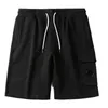 Shorts masculino Fornecimento exclusivo transfronteiriço de vestuário de comércio exterior Calças quíntuplas de cores puras Roupas esportivas de algodão Calças de praia de marca