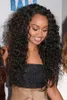 Natural afro peruca Kinky Curly Lace Front Human Human Wig para mulheres pré arranjaram 130% de densidade HD Brasileiro