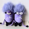 Purple Minions en peluche Doll Despicable Me Same Oaragraph Fun Farged Toys Childrenchildren039s PELUCHE Gift LJ2011268780254