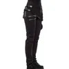 Kvinnor Gotiska byxor Zipper Fickor Rivet Steampunk Byxor Rock Style Byxor EIG88 201228