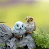 Harts Mini Owls Miniature Figures Fairy Garden Accessories levererar djur för mikrolandskap Växtkrukor Bonsai Craft Decor 1221995