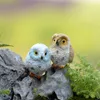 Resin Mini Owls Miniature Figurines Fairy Garden Accessories Supplies Animals for Micro Landscape Plant Pots Bonsai Craft Decor 1221995