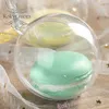 100PCS Macaron Packing Ball 5cm Dia Acrylic Clear Candy Boxes Wedding Favors Macaron Package Baking Supplies Baby Shower Sweet Holder Ideas