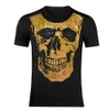 Plein Bear T Camisetas Marca Designer Strass Crânio Homens camisetas Clássico Alta Qualidade Hip Hop Streetwear Tshirt Casual Top Tees FSZW5980