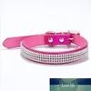 XS/S/M/L Collars Bling Rhinestone Dog Collars Pet PU Leather Crystal Diamond Puppy Pet Collar and Leashes for Dog Accessories