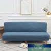 Elastyczność Solid Color Fold Sofa Bezzmienna Sofa Pokrywa Składana Siedzenia Slipcover Pokrowce na kanapie Protector Elastyczne Futon