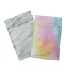 8*12cm 100pcs 2 Colors Zip Lock Mylar Foil Pouches Packaging Bags Gift and Crafts heat sealing Packing bag both sides solid color.