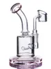 Base de bécher Dab Rigs Narguilés Shisha Verre Eau Bongs Fumer Pipe Recycler Huile Cigarette Unique 14mm banger