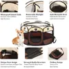 Draagbare vouwen Pet Tent Dog House Outdoor Kennels voor Kleine Grote Honden Opvouwbare Partijen Indoor Puppy Cage Pet Dog Crate Room LJ201204