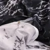 Black and White Color Bed Linens Marble Reactive Printed Duvet Cover Set for Home housse de couette Bedding Set Queen Bedclothes 201120
