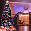 6ft/7ft/8ft Künstliche Weihnachtsbäume mit Lichtern, Ferienhausdekoration, schneebedeckter Weihnachtsbaum, grüner Neujahrsbaum-WWO66 201204