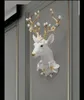 Colgante de cabeza de ciervo para pared, objetos decorativos, sala de estar, porche, TV, fondo, decoración de pared, colgantes creativos