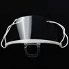 DHL Shipping Disposable Transparent Masks Anti Fog Catering Food Hotel Plastic Party Mask Health Care Kitchen Restaurant Tools Wholesale