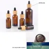Bambu Cap Glass Bottle Droper Emofriendly Wood Lock Essential Basic Massage Oil Pipette Refillable Bottle4115368