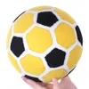 6 unids/lote tamaño 5 juegos al aire libre colorido pegajoso balón de fútbol palo más allá de las cubiertas pegatina de fútbol para tablero de dardos juego de objetivo sin bomba