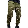 Heren Hiphop Jogging Cargo Broek Mode Heren Jogger Reflecterende Glanzende Casual Overalls Man Sportkleding Lichtgevende Potlood Broek