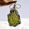 Naturale Moldavite Green Crystal Energy Stone Pendant per uomo e donna Collana Collana Belle gioielli LJ201016