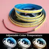 Adjustable Color temperature 5M COB FOB LED Flexible Strip Light 576LEDs/m High Density Ra 90 Ribbon Tape Smooth Linear IP44 Waterproof String