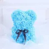 10st New Valentine's Day Peave Pe Rose Bear Toys Stuffed Full of Love Romantic Teddy Bears Doll Söt flickvän Barn Present 25cm