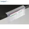 Plast pris tagg tecken etikett display lim biljetthållare transparent pvc för snabbköpshylla