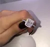 Anillo de promesa de plata de ley 925 con corte de cojín, anillos de boda de compromiso con diamantes de 3 quilates para mujer, joyería de moda 198C