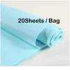 20 feuilles/sac papier de soie fleur 50*66cm emballage cadeau décoration de la maison fête de fête mariage bricolage emballage cadeau jllpyK