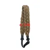 Cabelo sintético mão amarrada trançada headband cinco fios de cabeleireiro 3,5cm largura wigs boêmio trança