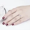 Soavenhi Oval Cut Halo Colid 925 стерлингового серебра серебра серебро 925 обручальное кольцо 0.75 Carat Fahion Sona ювелирные изделия свадьба женщины Y200106