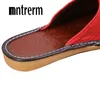 Mntrerm Men Slippers Spring And Autumn Genuine Leather Home Indoor Non Slip Thermal Slippers Outside Home Shoes Y200107