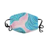 Nouveau masque de protection de sirène d'impression numérique 3D masque facial adulte tissu de coton peut être inséré filtre