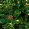 TEELLOOK 1,2 m3.6m dennennaald PVC Materiaal Kerstboom LED LICHTEN Kerstmis Hotel Mall Home Decorations 201204