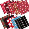 25 * 25 cm / stuks Kerst Santa Claus Gedrukt katoen naaiende stof voor patchwork handwerken DIY handgemaakte materiaal kerstversiering