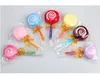 Mikrofaser -Kuchenhandtücher Süßigkeitentücher Neuheit Geburtstagsfeier Hochzeit Geschenk Schöne Lollipop Handtuch 20*20 cm Zufällige Farbe