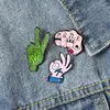 Brooches Pin for Women Cute Punk Ok Gesture Enamel Girl Fashion Jewelry Accessories Metal Vintage Brooches Pins Badge Wholesale Gift