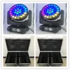 4pcs مع حالة ذبابة 37x15w LED Big Bee Eye 4 في 1 Moving Beam Beam Wash Lights RGBW Moving Head LED DJ Lighting