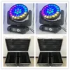 4 stks met fly case 37x15 w led big bee eye 4 in 1 moving head beam wash zoom lichten RGBW moving head led dj verlichting