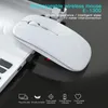 2.4 GHz trådlös mus dator Bluetooth Mouse Silent USB PC Mause Uppladdningsbar ergonomisk optisk möss för bärbar dator PC HOT1